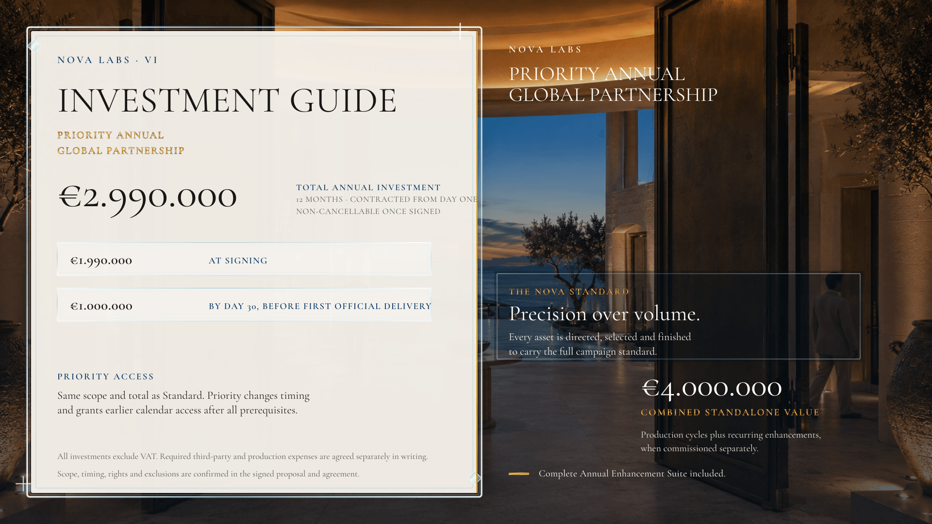 PRIORITY ANNUAL GLOBAL PRODUCTION PARTNERSHIP
