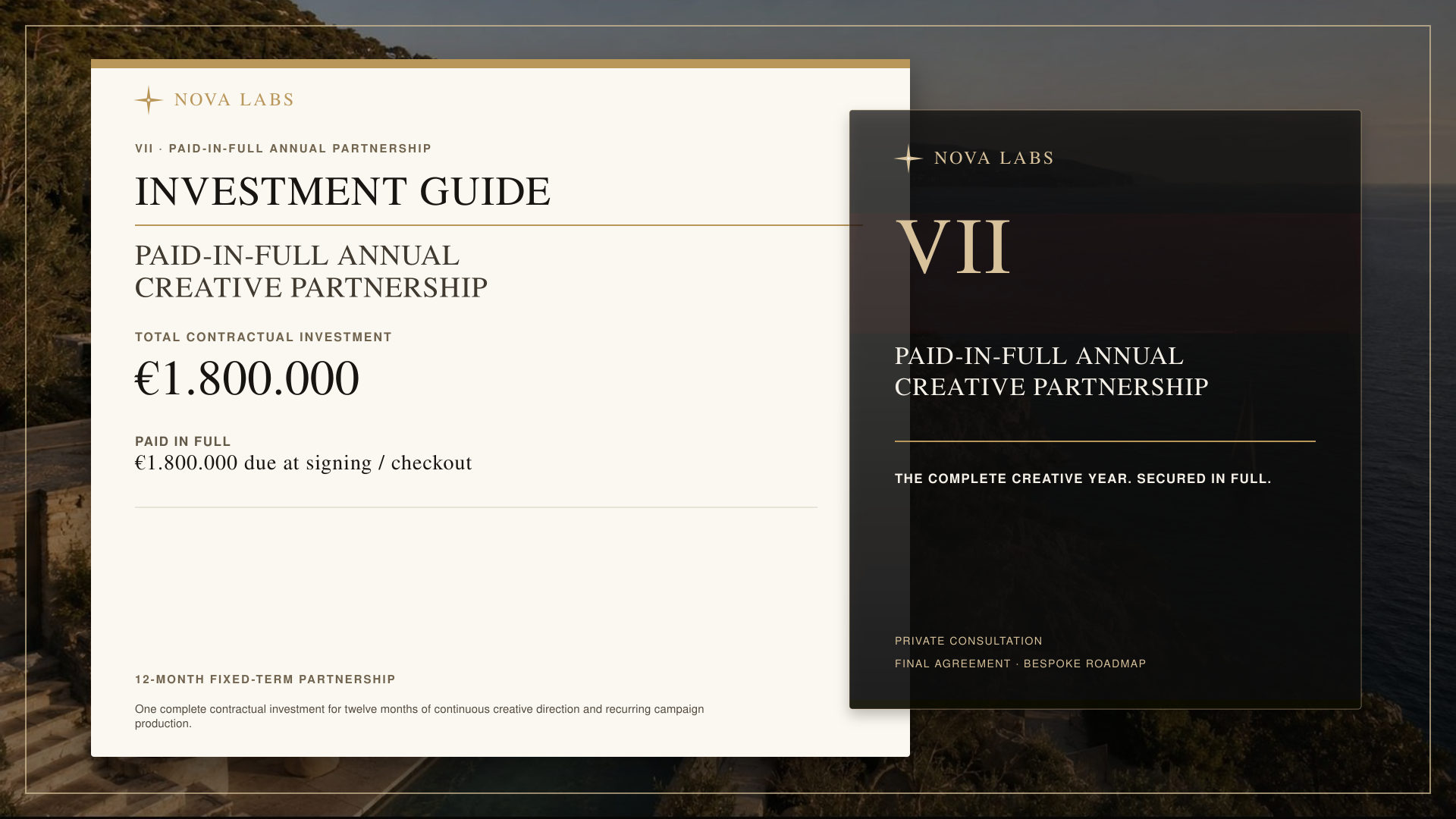 PAID-IN-FULL ANNUAL CREATIVE PARTNERSHIP